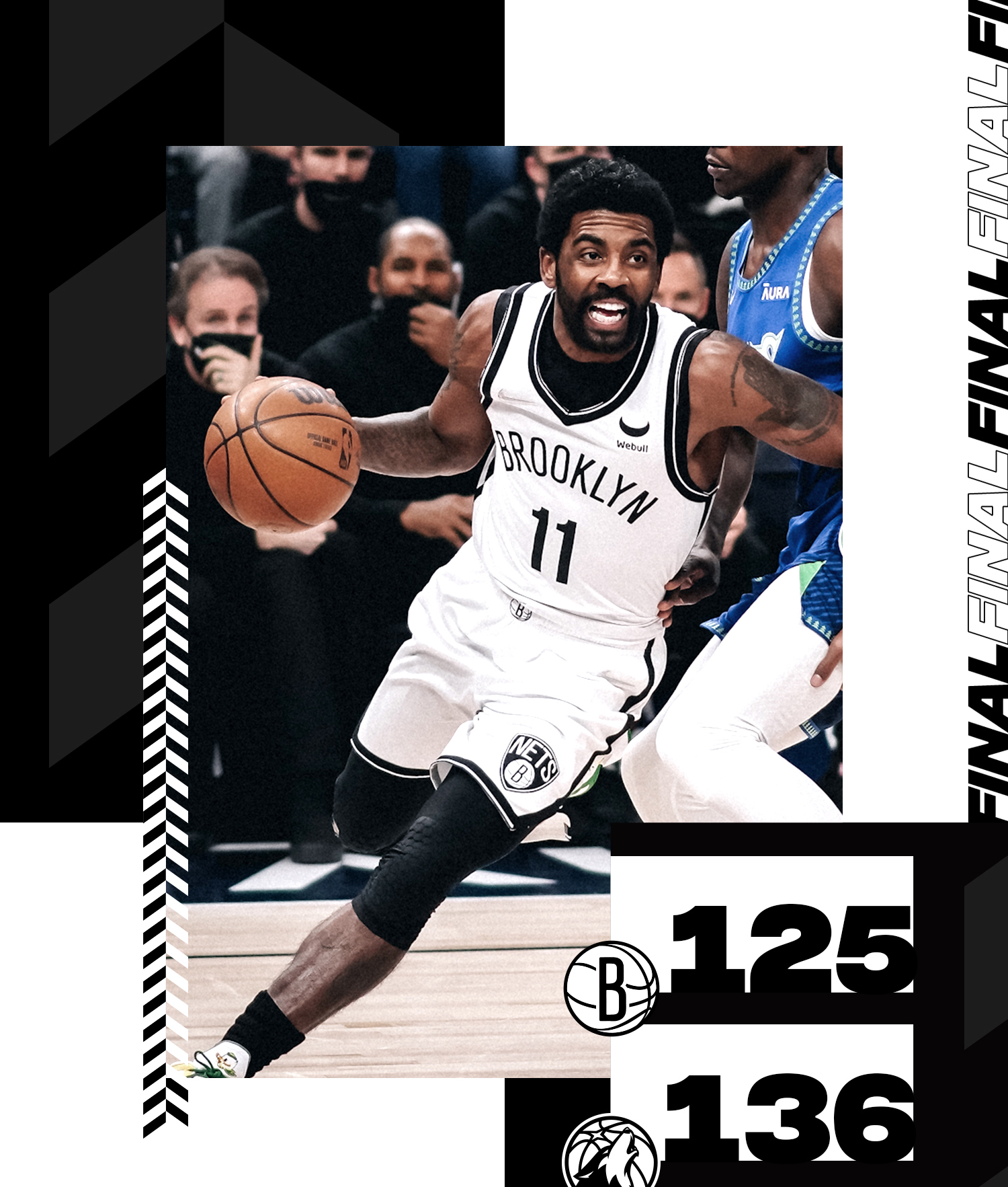 篮网大胜森林狼,厄文独得50分 篮网大胜森林狼,厄文独得50分